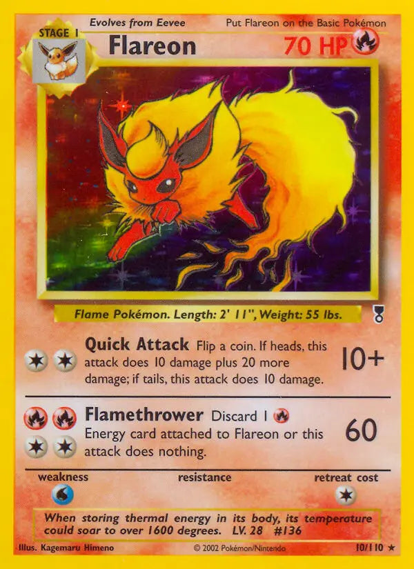 Flareon 10 Legendary Collection Pokesingles