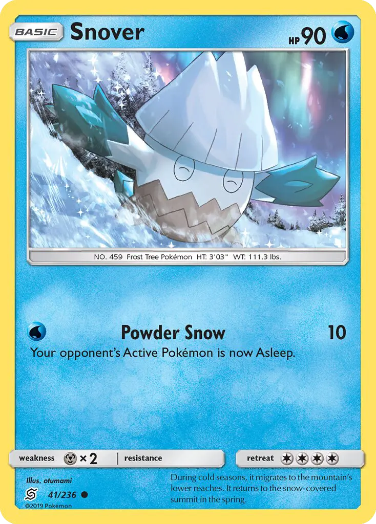 Snover 41 Unified Minds Pokesingles