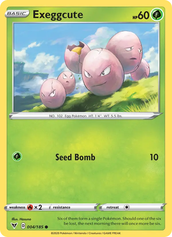Exeggcute 4 Vivid Voltage Pokesingles