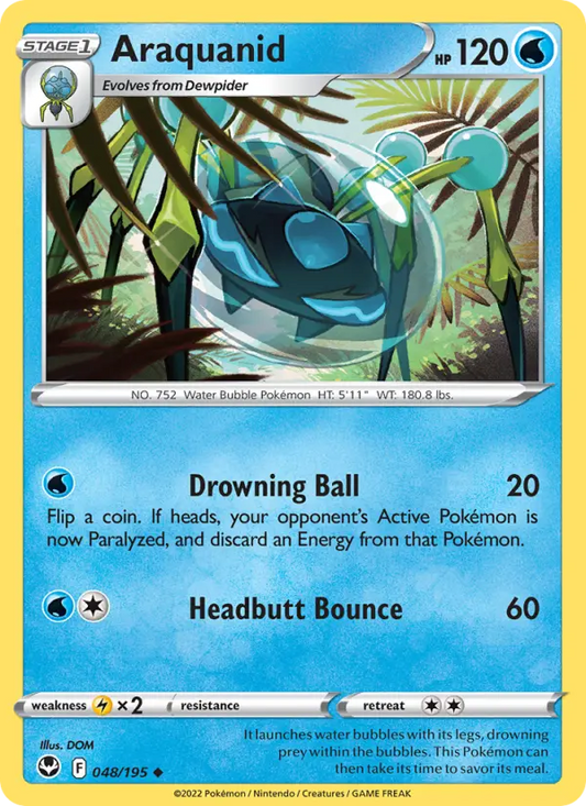 Araquanid 48 Silver Tempest Pokesingles