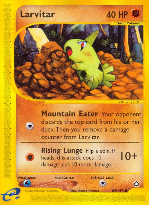Larvitar 89 Aquapolis Pokesingles