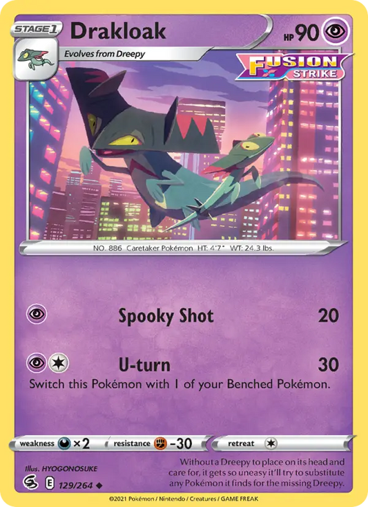 Drakloak 129 Fusion Strike Pokesingles