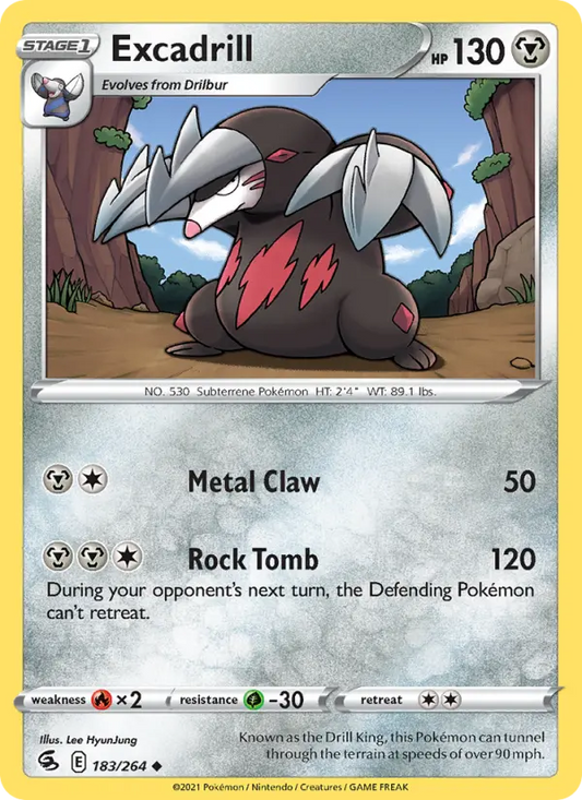 Excadrill 183 Fusion Strike Pokesingles