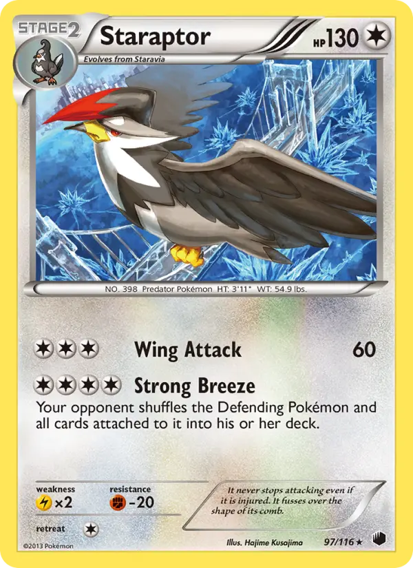 Staraptor 97 Plasma Freeze Pokesingles