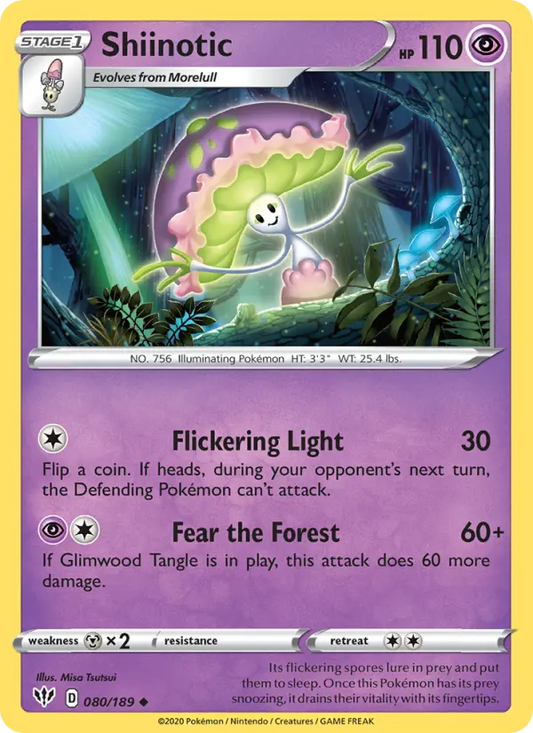 Shiinotic 80 Darkness Ablaze Pokesingles