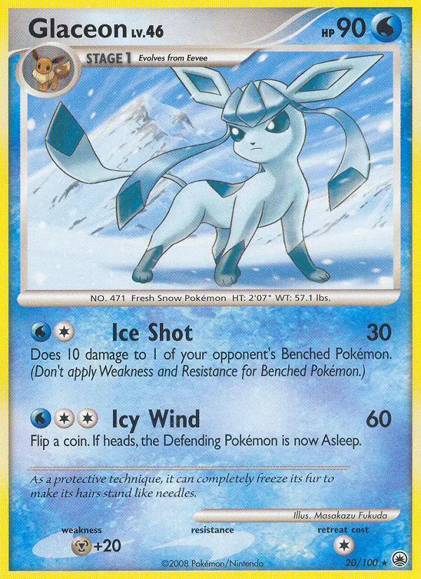Glaceon 20 Majestic Dawn Pokesingles