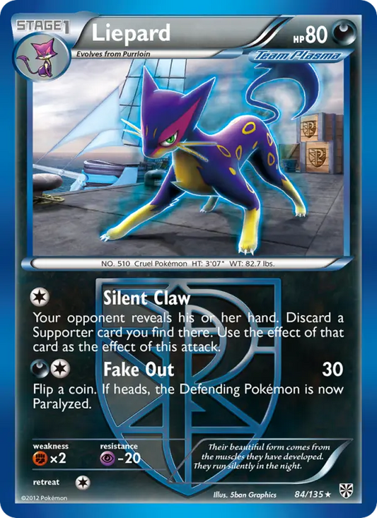 Liepard 84 Plasma Storm Pokesingles