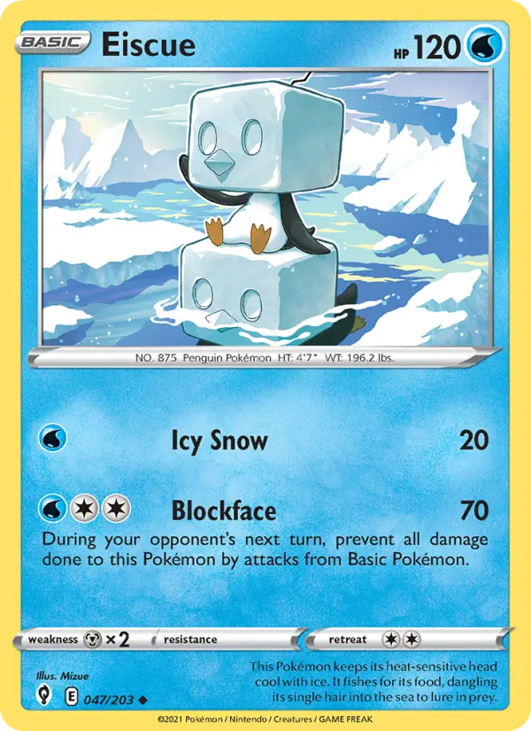 Eiscue 47 Evolving Skies Pokesingles