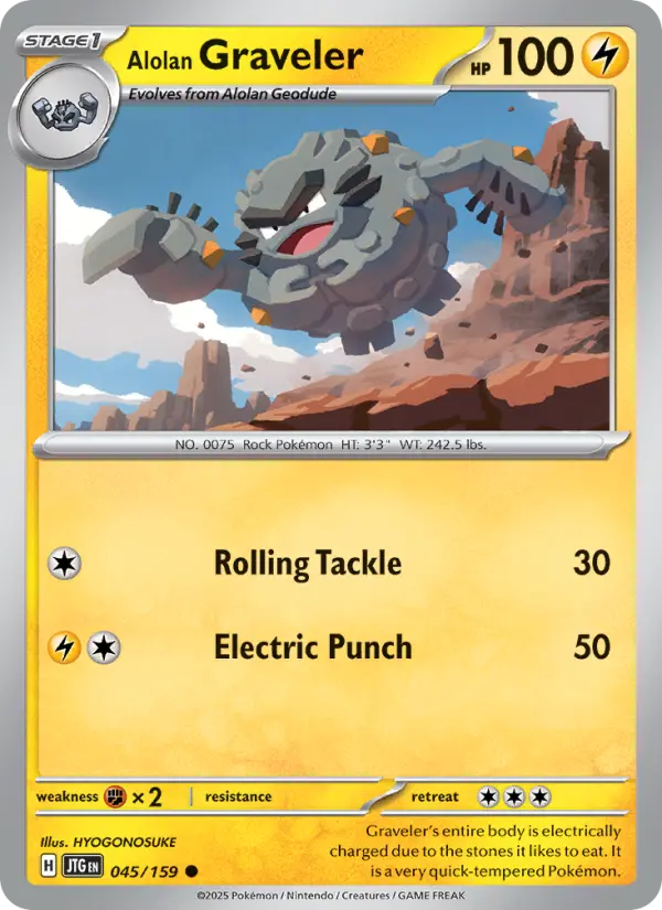 Alolan Graveler 45 Journey Together Pokesingles