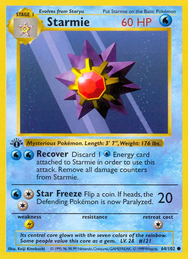 Starmie 64 Base Set Pokesingles