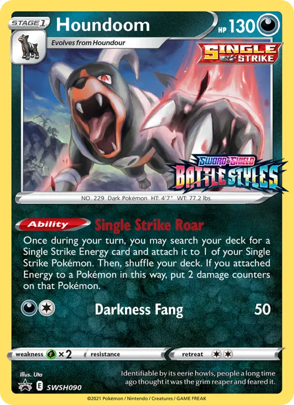 Houndoom SWSH090 SWSH Black Star Promos Pokesingles