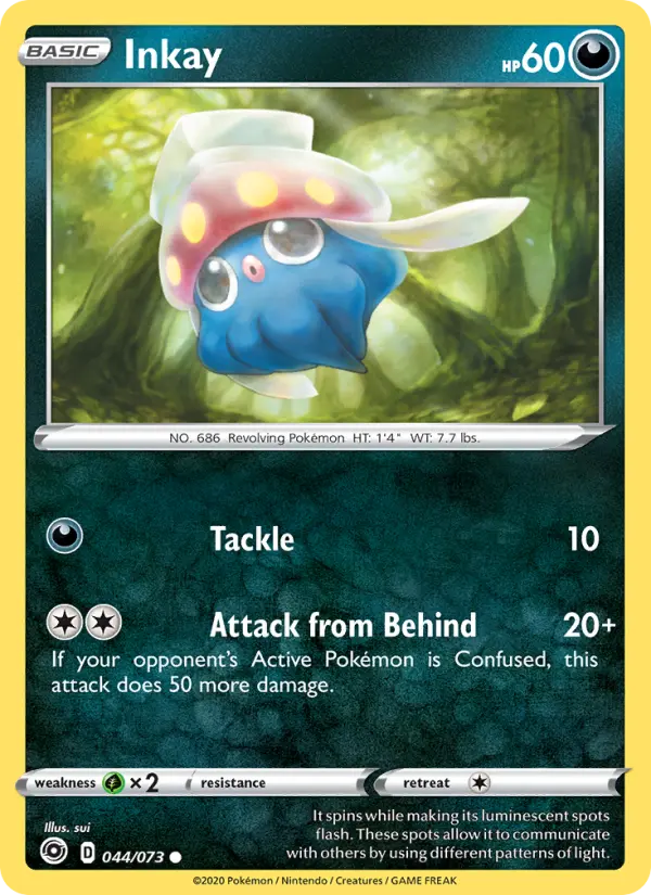 Inkay 44 Champion's Path Pokesingles