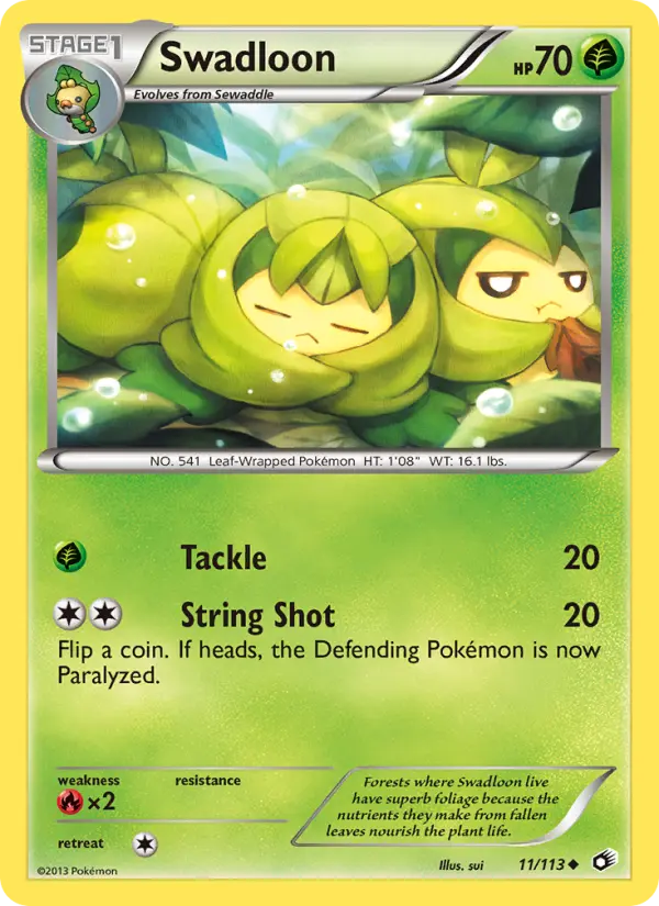 Swadloon 11 Legendary Treasures Pokesingles