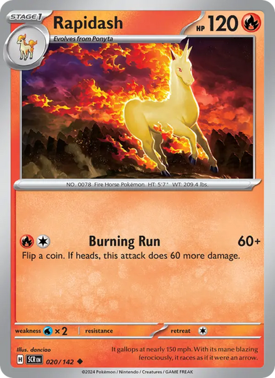 Rapidash 20 Stellar Crown Pokesingles