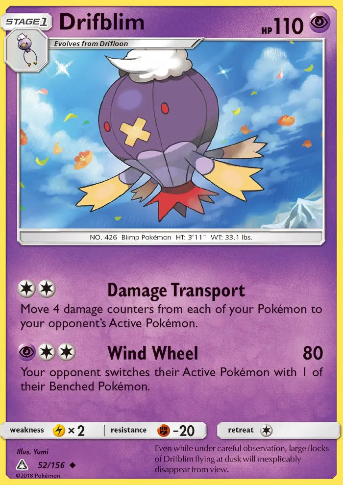 Drifblim 52 Ultra Prism Pokesingles