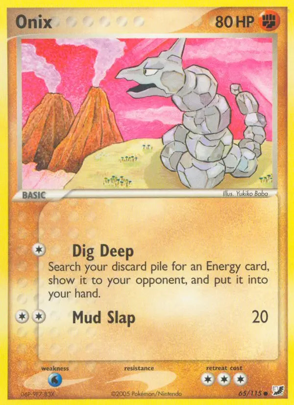 Onix 65 Unseen Forces Pokesingles