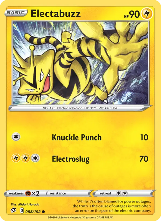 Electabuzz 58 Rebel Clash Pokesingles