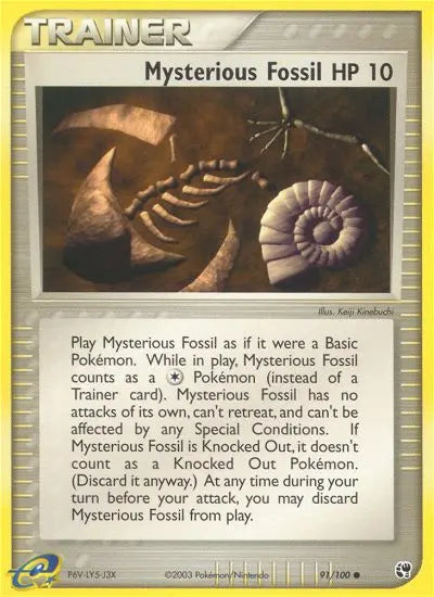 Mysterious Fossil 91 Sandstorm Pokesingles