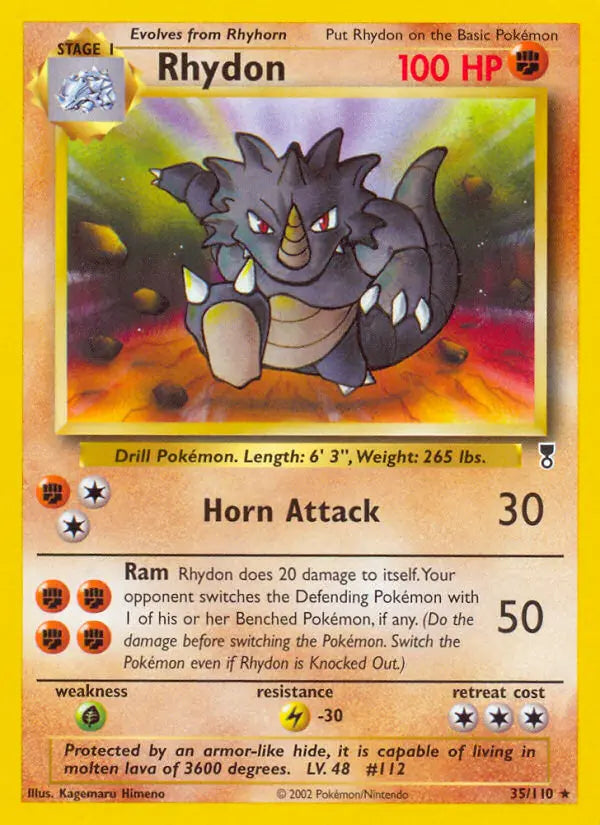 Rhydon 35 Legendary Collection Pokesingles