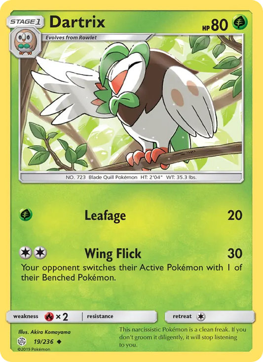 Dartrix 19 Cosmic Eclipse Pokesingles