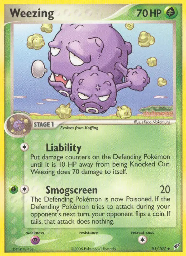 Weezing 51 Deoxys Pokesingles
