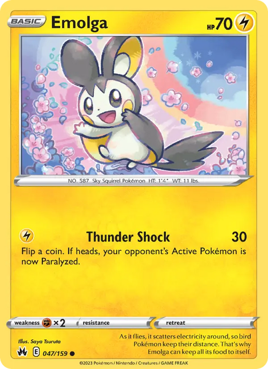 Emolga 47 Crown Zenith Pokesingles