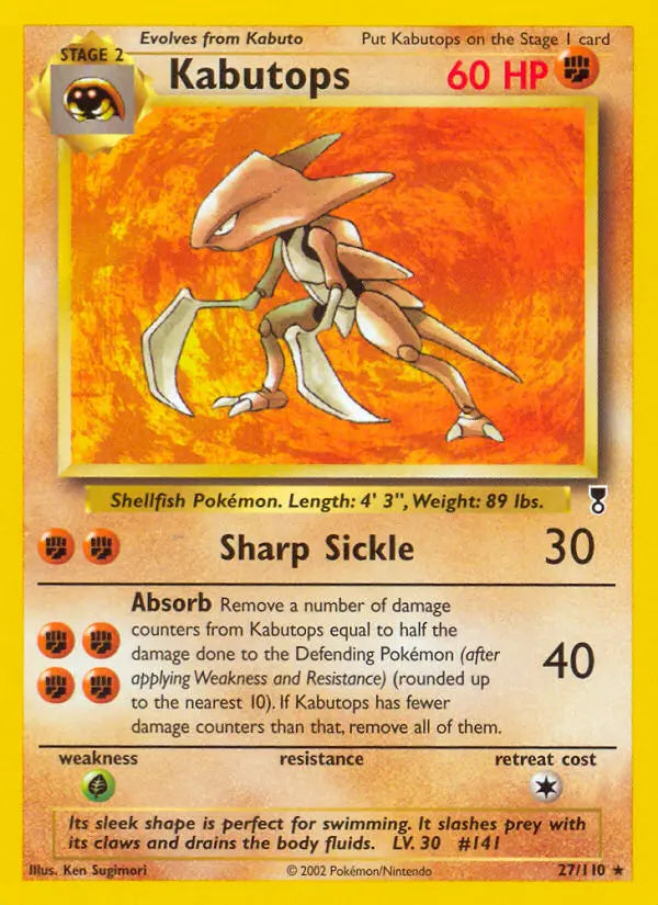 Kabutops 27 Legendary Collection Pokesingles