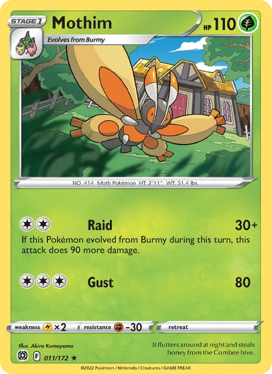 Mothim 11 Brilliant Stars Pokesingles
