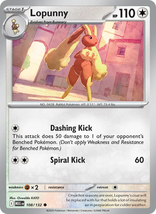 Lopunny 108 Mega Evolution Pokesingles