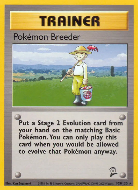 Pokémon Breeder 105 Base Set 2 Pokesingles