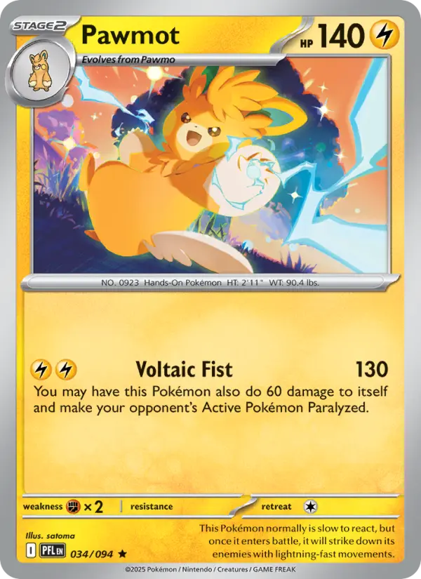 Pawmot 34 Phantasmal Flames Pokesingles