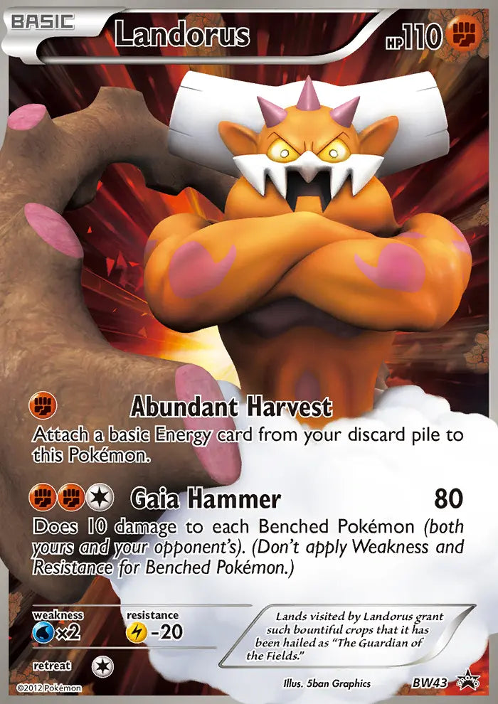 Landorus BW43 BW Black Star Promos Pokesingles