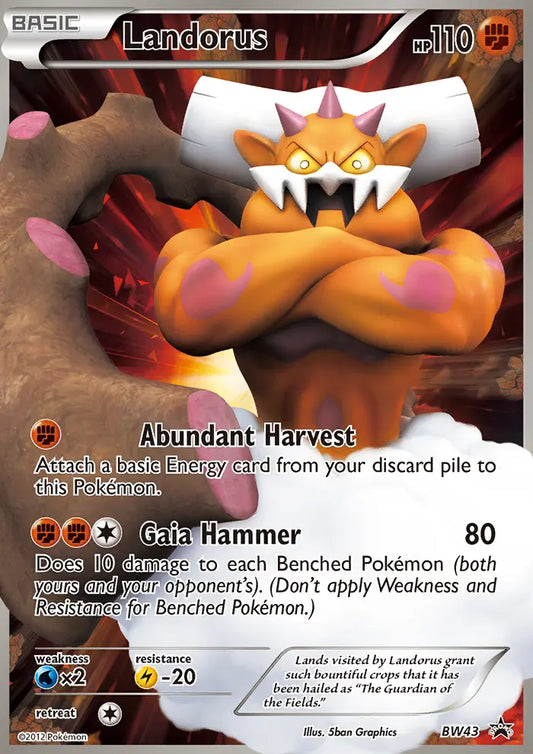 Landorus BW43 BW Black Star Promos Pokesingles