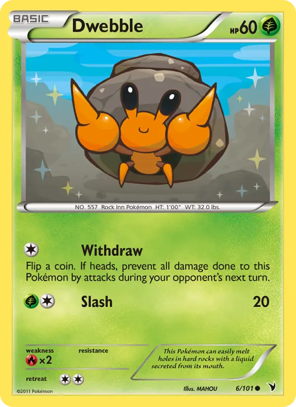 Dwebble 6 Noble Victories Pokesingles