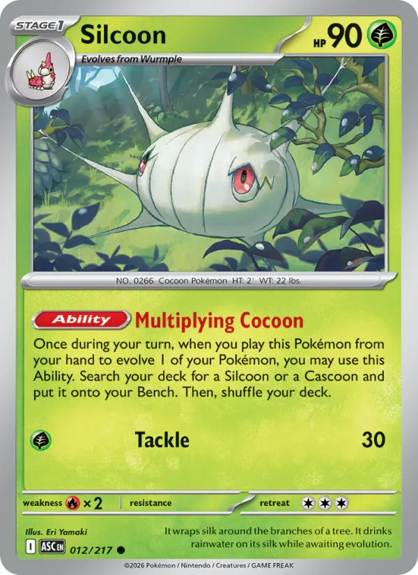 Silcoon 12 Ascended Heroes Pokesingles