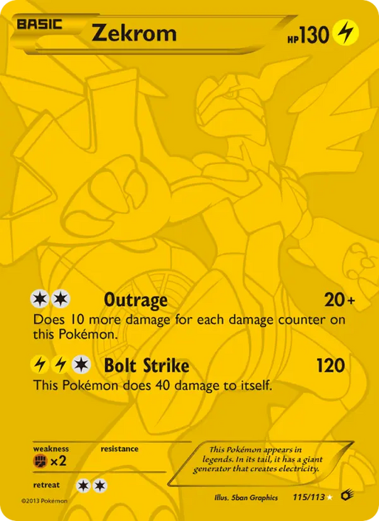 Zekrom 115 Legendary Treasures Pokesingles