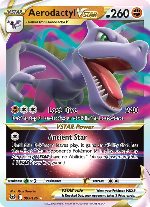 Aerodactyl VSTAR 93 Lost Origin Pokesingles
