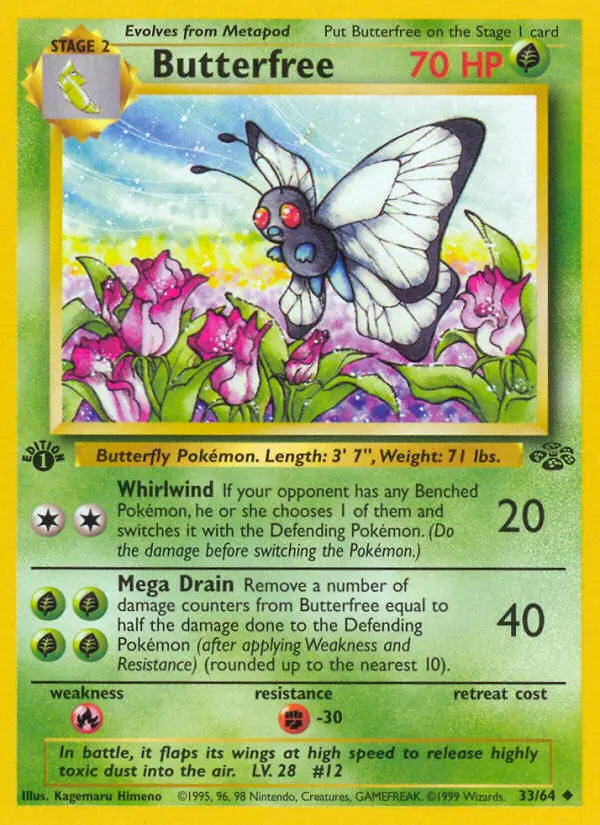 Butterfree 33 Jungle Pokesingles