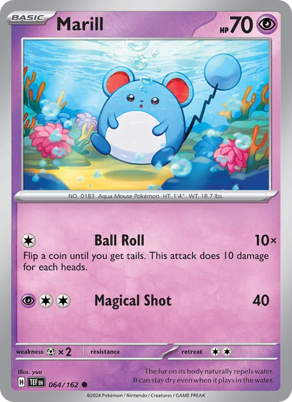 Marill 64 Temporal Forces Pokesingles