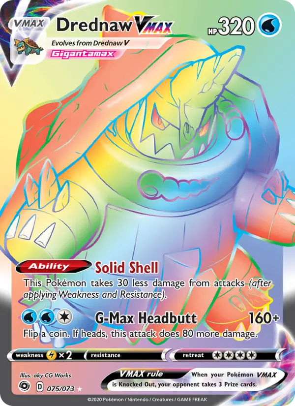 Drednaw VMAX 75 Champion's Path Pokesingles