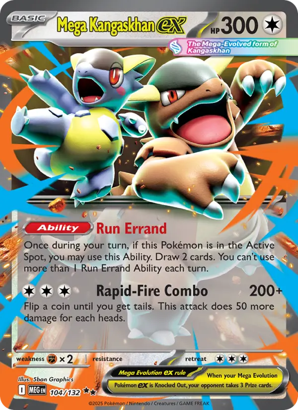 Mega Kangaskhan ex 104 Mega Evolution Pokesingles