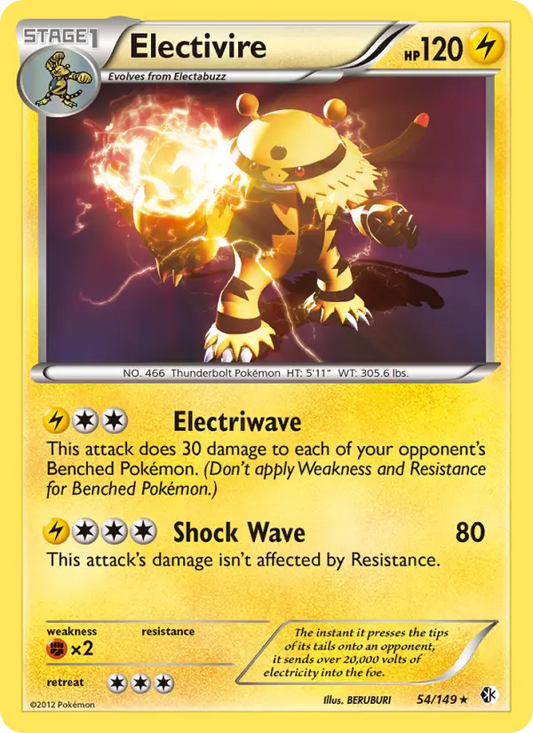 Electivire 54 Boundaries Crossed Pokesingles
