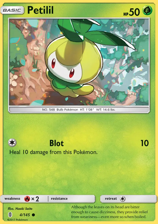 Petilil 4 Guardians Rising Pokesingles