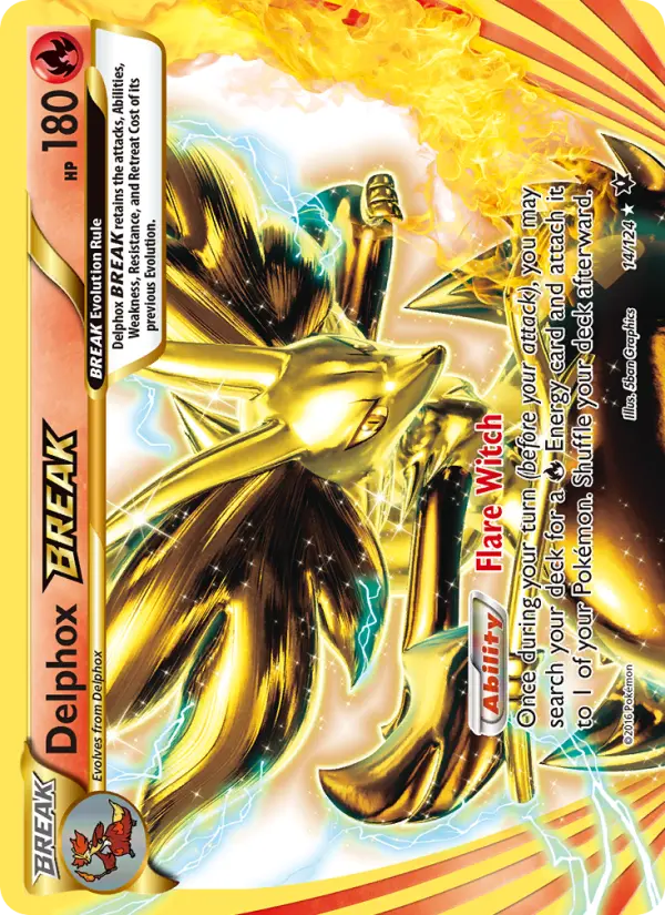 Delphox BREAK 14 Fates Collide Pokesingles