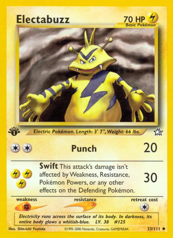 Electabuzz 33 Neo Genesis Pokesingles