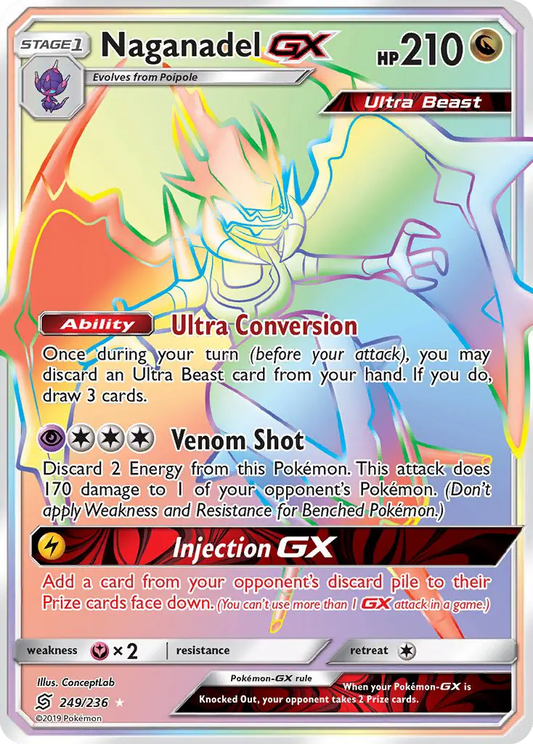 Naganadel GX 249 Unified Minds Pokesingles