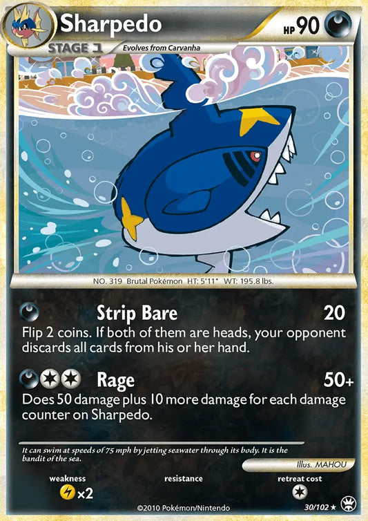 Sharpedo 30 Triumphant Pokesingles