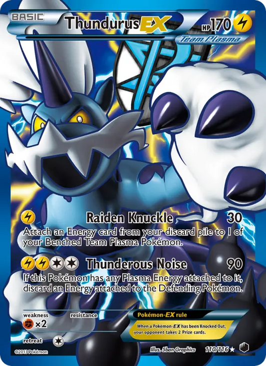Thundurus-EX 110 Plasma Freeze Pokesingles
