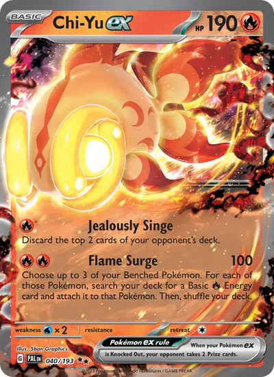 Chi-Yu ex 40 Paldea Evolved Pokesingles