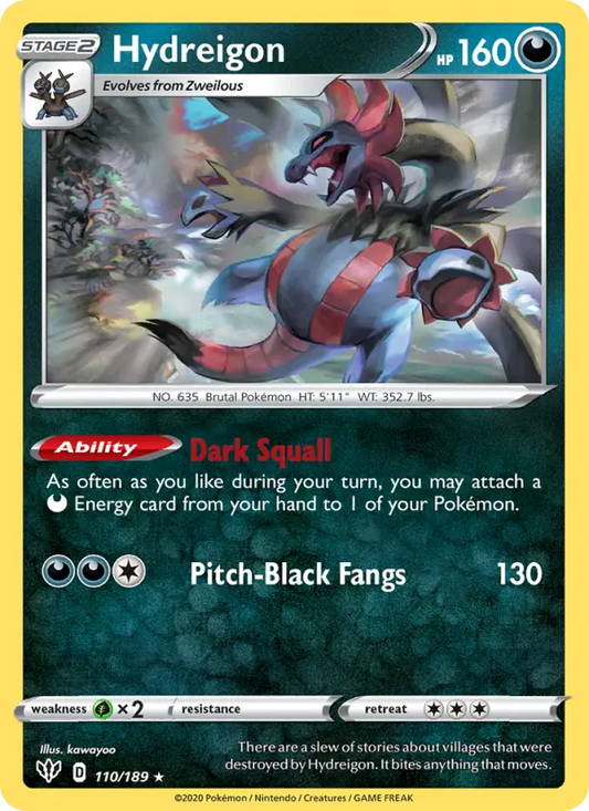 Hydreigon 110 Darkness Ablaze Pokesingles